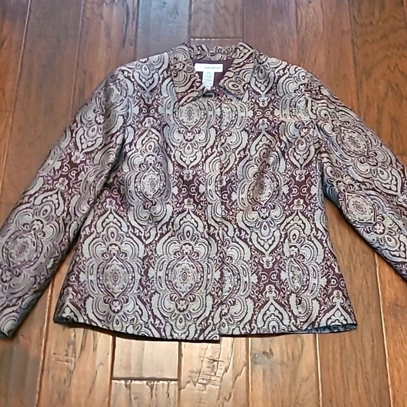Sag Harbor Jackets & Blazers - Sag Harbor brown paisley print jacket size 14